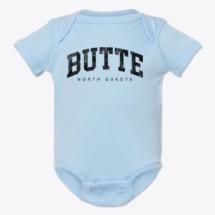 Butte North Dakota Urban Vibe Baby Onesie