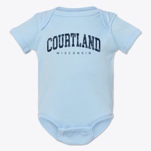 Courtland Wisconsin Urban Vibe Baby Onesie