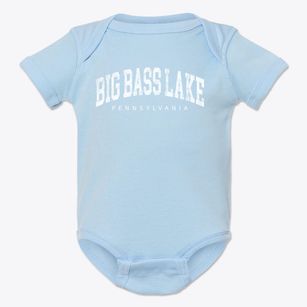 Big Bass Lake Pennsylvania Urban Vibe Baby Onesie