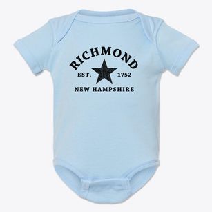 Richmond New Hampshire Star Baby Onesie