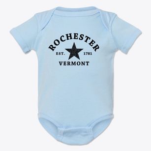 Rochester Vermont Star Baby Onesie