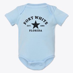 Fort White Florida Star Baby Onesie
