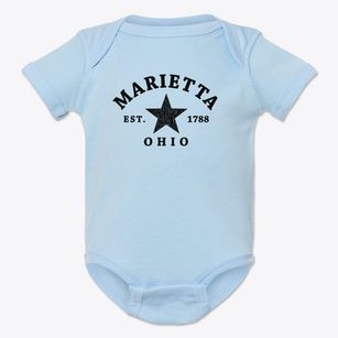 Marietta Ohio Star Baby Onesie