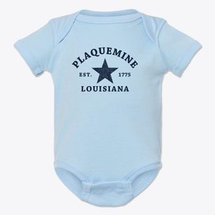 Plaquemine Louisiana Star Baby Onesie