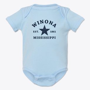 Winona Mississippi Star Baby Onesie