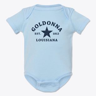 Goldonna Louisiana Star Baby Onesie