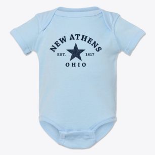 New Athens Ohio Star Baby Onesie