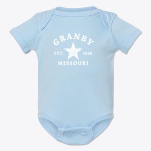 Granby Missouri Star Baby Onesie
