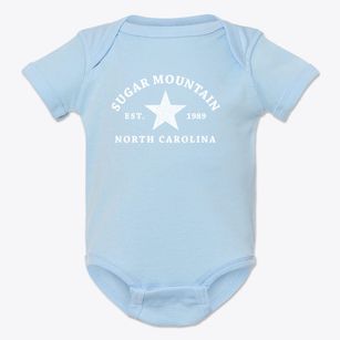 Sugar Mountain North Carolina Star Baby Onesie