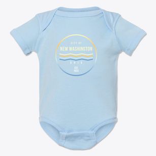 New Washington Ohio Color Fade Baby Onesie