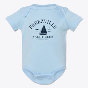 Perezville Texas Yacht Club Baby Onesie