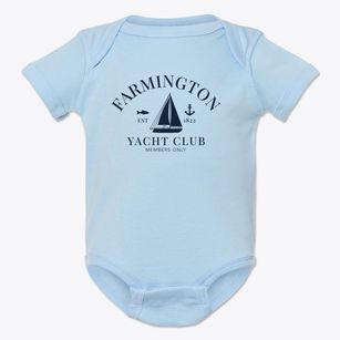 Farmington Missouri Yacht Club Baby Onesie