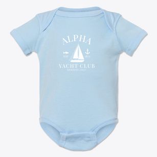 Alpha Illinois Yacht Club Baby Onesie