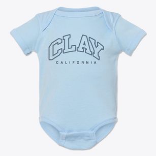 Clay California Inline Baby Onesie