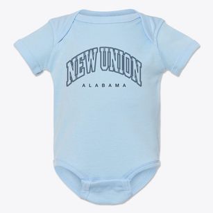 New Union Alabama Inline Baby Onesie