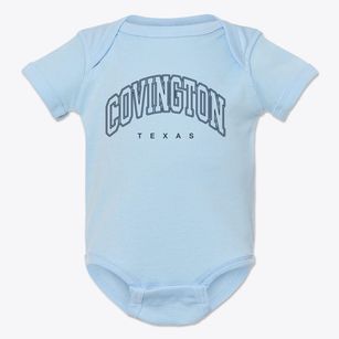 Covington Texas Inline Baby Onesie