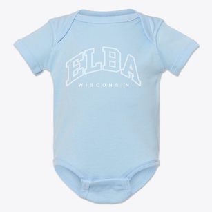 Elba Wisconsin Inline Baby Onesie