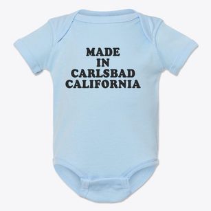 Carlsbad California Classic 70s Baby Onesie