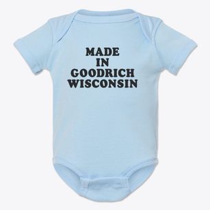 Goodrich Wisconsin Classic 70s Baby Onesie