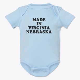 Virginia Nebraska Classic 70s Baby Onesie