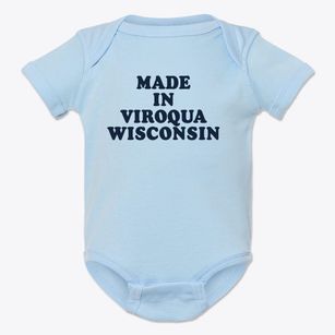 Viroqua Wisconsin Classic 70s Baby Onesie