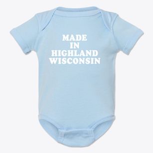 Highland Wisconsin Classic 70s Baby Onesie
