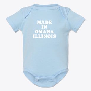 Omaha Illinois Classic 70s Baby Onesie