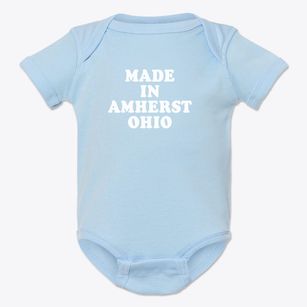 Amherst Ohio Classic 70s Baby Onesie