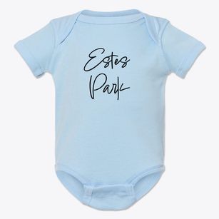 Estes Park Colorado Freestyle Baby Onesie