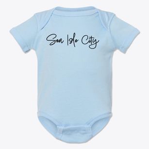 Sea Isle City New Jersey Freestyle Baby Onesie