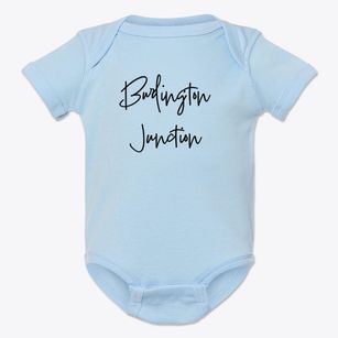 Burlington Junction Missouri Freestyle Baby Onesie