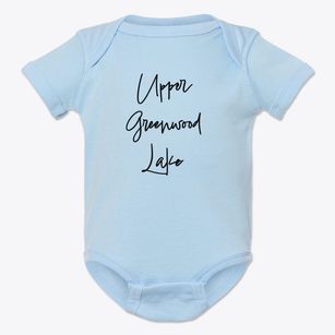 Upper Greenwood Lake New Jersey Freestyle Baby Onesie