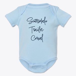 Scottsdale Trailer Corral Arizona Freestyle Baby Onesie