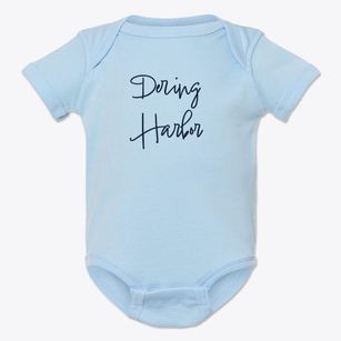 Dering Harbor New York Freestyle Baby Onesie