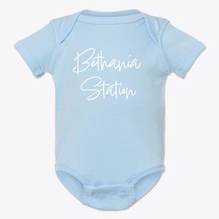 Bethania Station North Carolina Freestyle Baby Onesie
