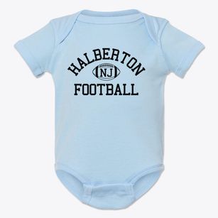 Halberton New Jersey Football Baby Onesie