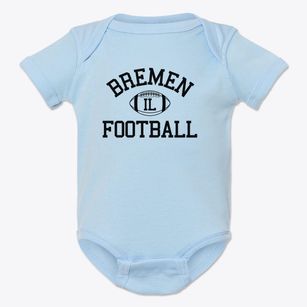 Bremen Illinois Football Baby Onesie