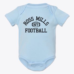 Ross Mills New York Football Baby Onesie