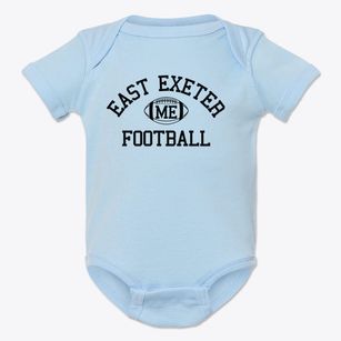 East Exeter Maine Football Baby Onesie