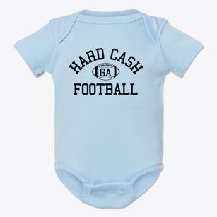 Hard Cash Georgia Football Baby Onesie