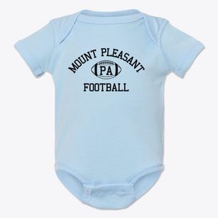 Mount Pleasant Pennsylvania Football Baby Onesie