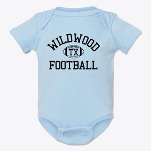 Wildwood Texas Football Baby Onesie