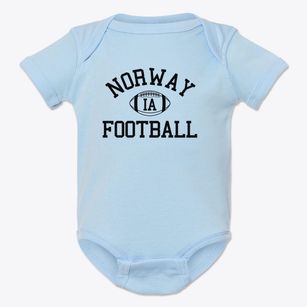 Norway Iowa Football Baby Onesie