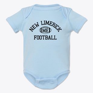 New Limerick Maine Football Baby Onesie