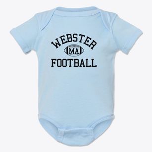 Webster Massachusetts Football Baby Onesie