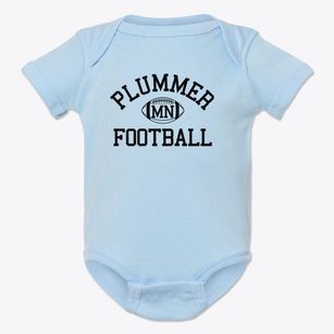Plummer Minnesota Football Baby Onesie