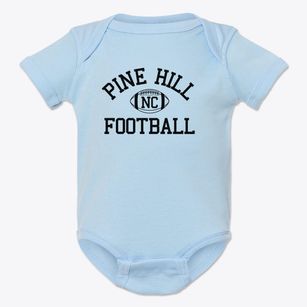 Pine Hill North Carolina Football Baby Onesie