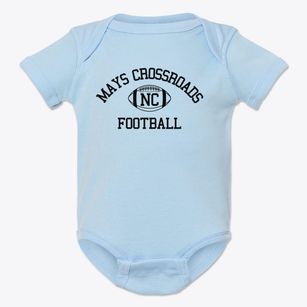 Mays Crossroads North Carolina Football Baby Onesie