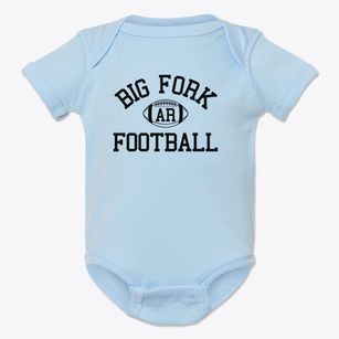 Big Fork Arkansas Football Baby Onesie