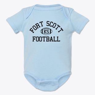 Fort Scott Kansas Football Baby Onesie